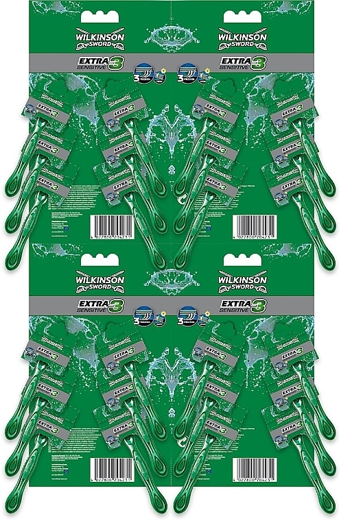 Disposable Razors, 24 pcs - Wilkinson Sword Extra 3 Sensitive — photo N1