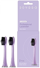 Sonic Toothbrush Heads, 2 pcs, purple - SEYSSO Color Lavender Professional Replacement Brush Heads — photo N1
