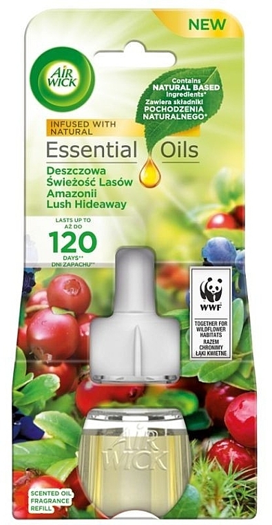 Air Freshener Refill 'Rainy Freshness of the Amazon Forests' - Air Wick Essential Oils Electric Rainforest Freshness Amazonian — photo N1