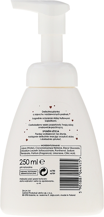 Hand & Body Foaming Wash "Chocolate Praline" - Ziaja — photo N2