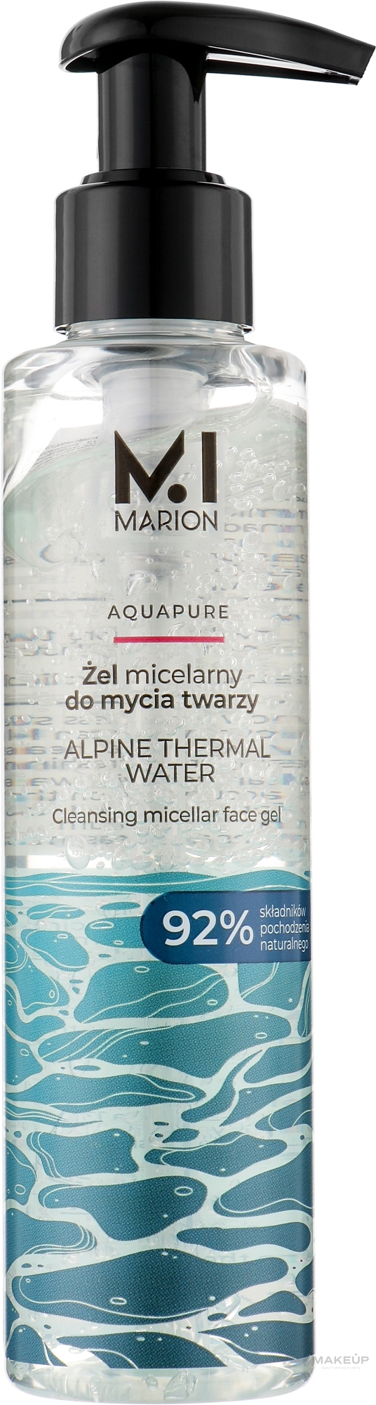 Micellar Cleansing Gel with Thermal Water - Marion Aquapure Alpine Thermal Water Micellar Gel — photo 150 ml