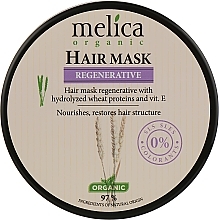 Regenerative Wheat & Vitamin E Hair Mask - Melica Organic Regenerative Hair Mask — photo N1