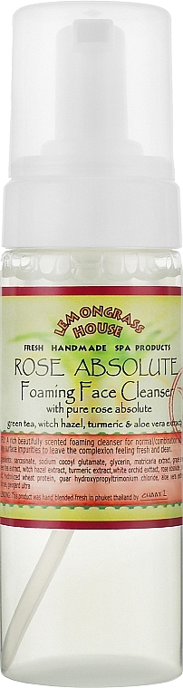 Rose Face Cleansing Foam - Lemongrass House Rose Foaming Face Cleanser — photo N2