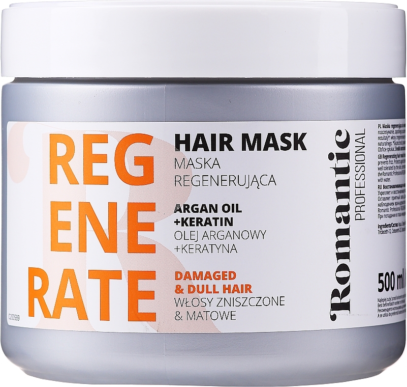 Damaged Hair Mask - Romantic Professional Helps to Regenerate Hair Mask — photo N1