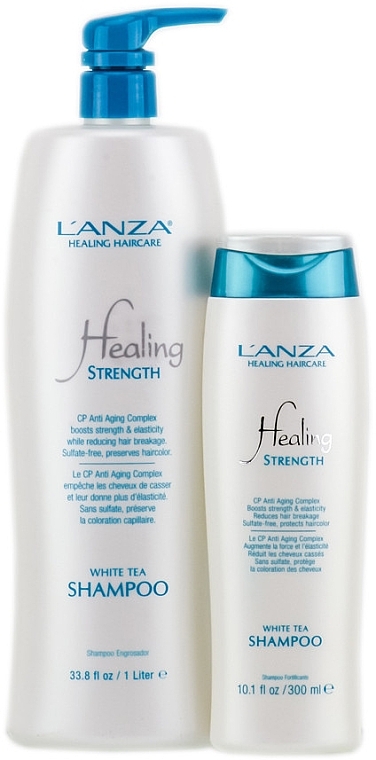 Nourishing Shampoo for Long & Weak Hair - L'ANZA Healing Strength White Tea Shampoo — photo N3