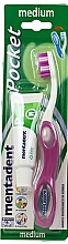 Fragrances, Perfumes, Cosmetics Travel Set, purple - Mentadent Pocket (toothpaste/16ml + toothbrush/1pc)