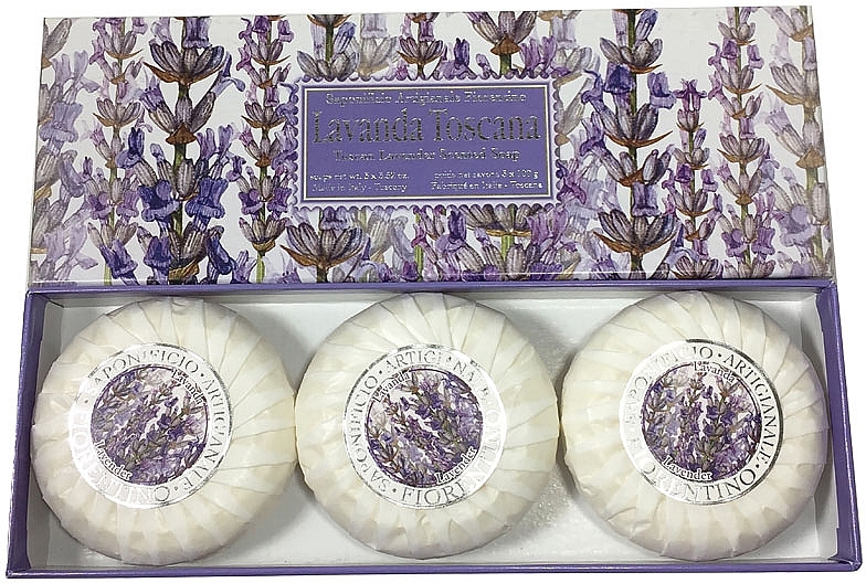 Soap Set "Lavender" - Saponificio Artigianale Fiorentino Lavender Soap — photo N2