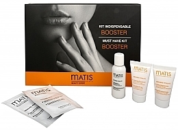 Fragrances, Perfumes, Cosmetics Set - Matis Booster Kit (emulsion/25ml + scrub/15ml + cr/15ml + patch/2pc)