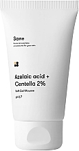 Face Cleansing Gel - Sane Azelaic Acid + Centella 2% Soft Gel-Mousse pH 6.7 — photo N4