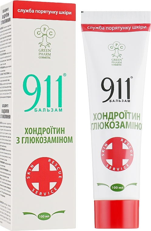 911 Balm "Chondroitin with Glucosamine" - Green Pharm Cosmetic — photo N1