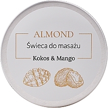 Fragrances, Perfumes, Cosmetics Coconut & Mango Massage Candle - Almond Cosmetics Coconut & Mango Massage Candle