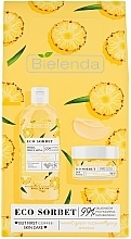 Fragrances, Perfumes, Cosmetics Moisturizing & Brightening Pineapple Set - Bielenda Eco Sorbet (micellar/water/500ml + cr/50ml)