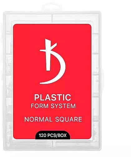 Normal Square Reusable Plastic Nail Extension Mold Pads - Kodi Professional Plastic Form System — photo N1