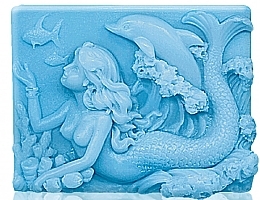 Glycerin Soap "Mermaid" - Bulgarian Rose Glycerin Fragrant Soap Blue Mermaid — photo N1