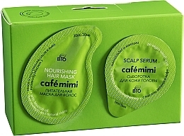 Fragrances, Perfumes, Cosmetics Set - Cafe Mimi Nourishing (mask/20ml + ser/5ml)