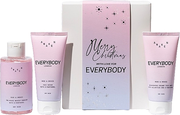 Set - EveryBody Awaken Christmas Gift Box (toner/125 ml + mask/50 ml + peeling/50 ml) — photo N1