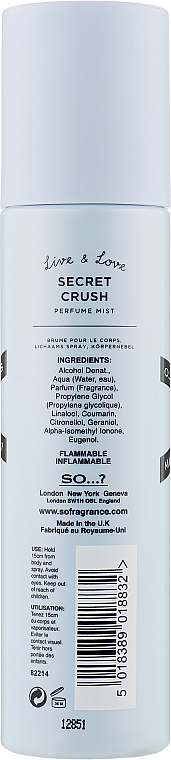 Body Spray - So…? Miss SO…? Secret Crush Perfume Mist — photo N2