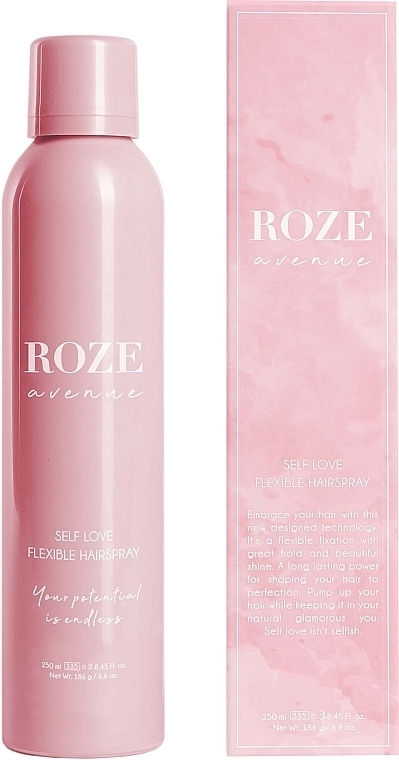 Elastic Hold Hair Spray - Roze Avenue Self Love Flexible Hairspray — photo N2