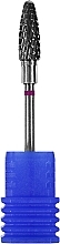 Tungsten Nail File Drill Bit, corn, 5 mm, purple - Head The Beauty Tools — photo N1