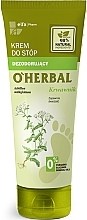 Fragrances, Perfumes, Cosmetics Deodorant Foot Cream with Yarrow Extract - O'Herbal Deodorizing Foot Cream With Yarrow Extract