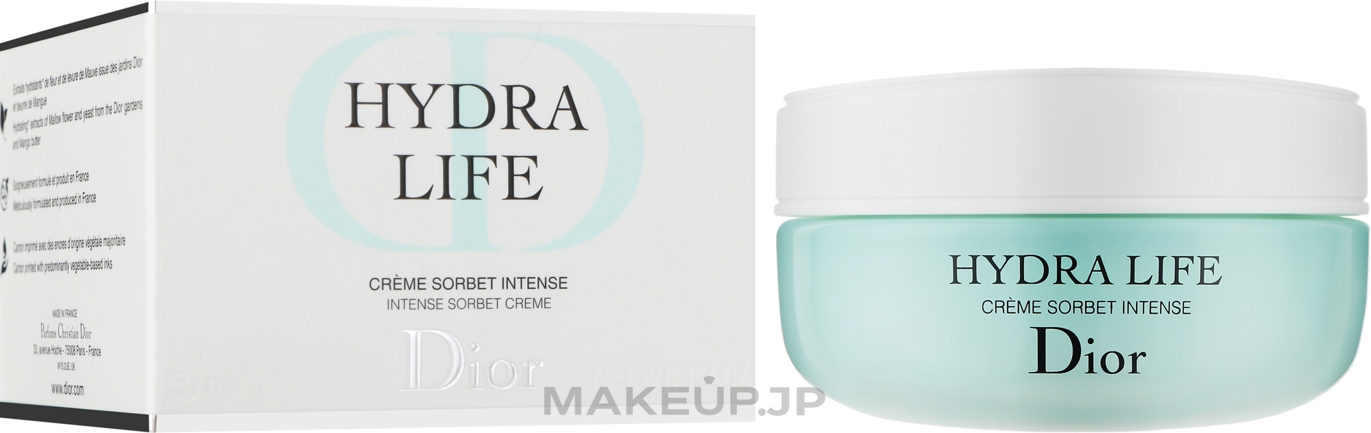 Rich Moisturising Face & Neck Cream Sorbet - Dior Hydra Life Intense Sorbet Creme — photo 50 ml