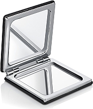 Foldable Pocket Mirror, Square, Black - MAKEUP — photo N3