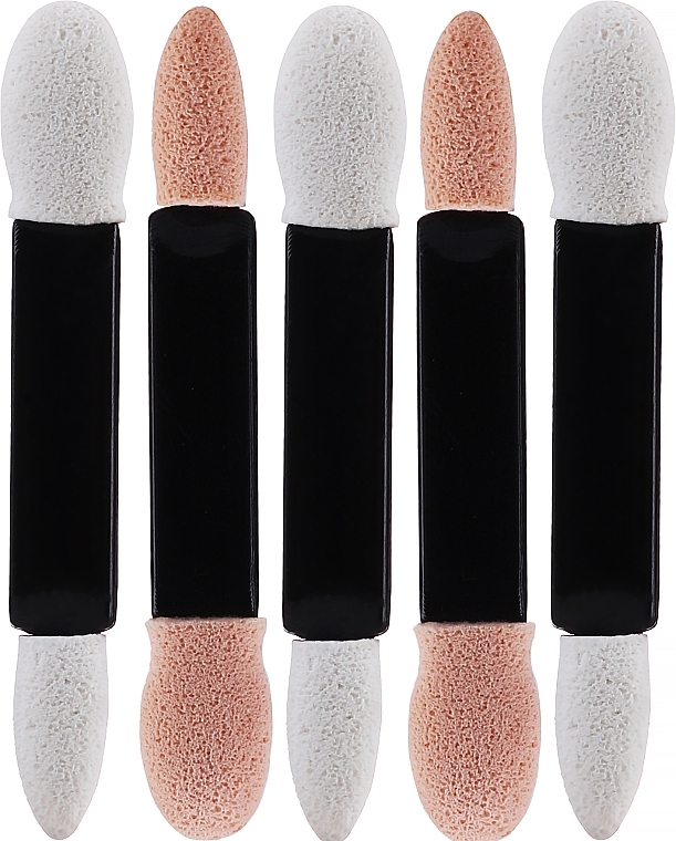 Eyeshadow Applicator Set 51849, black, 5 pcs - Deni Carte — photo N1