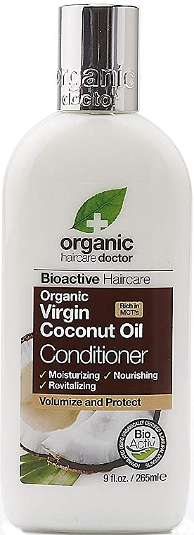 Coconut Oil Hair Conditioner - Dr. Organic Virgin Coconut Oil Conditioner — photo N1