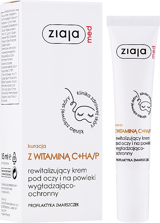 Vitamin C Eye Cream - Ziaja Med Dermatological Treatment with Vitamin C Eye Cream — photo N24