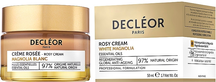 Cream for Mature Skin - Decleor Mature Skin Rosy Cream White Magnolia — photo N3