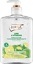 Fragrances, Perfumes, Cosmetics Liquid Cream Soap “Lime & Vitamins” - Luksja Lime & Vitamins 