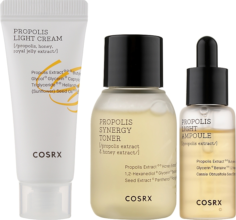 Set - Cosrx Honey Glow Propolis Trial Kit (f/ampoul/10ml + f/toner/30ml + f/cr/15ml) — photo N2