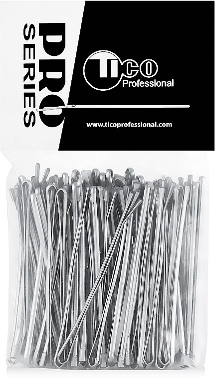 Hair Grips 60 mm, silver - Tico Professional — photo N3