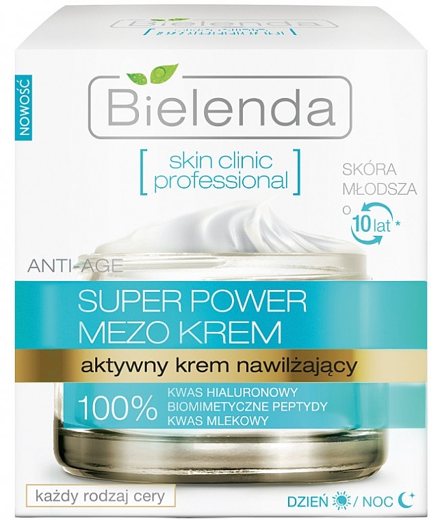 Active Moisturizing Day/Night cream - Bielenda Skin Clinic Professional Mezo Anti-age — photo N1