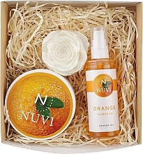 Fragrances, Perfumes, Cosmetics Body Care Gift Set 'Orange' - Nuvi (soap/75g + b/scrub/200g + show/gel/120ml)