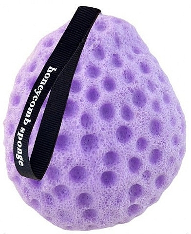 Body Sponge, purple - Ecarla Honeycomb Bath Sponge Purple — photo N1