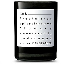 Fragrances, Perfumes, Cosmetics Scented Candle - Candly & Co No.3 Candle Cytrusy/Cynamon