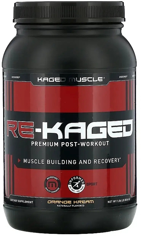 Orange Cream Post-Workout Dietary Supplement - Kaged Muscle ReKaged Orange Kream — photo N1