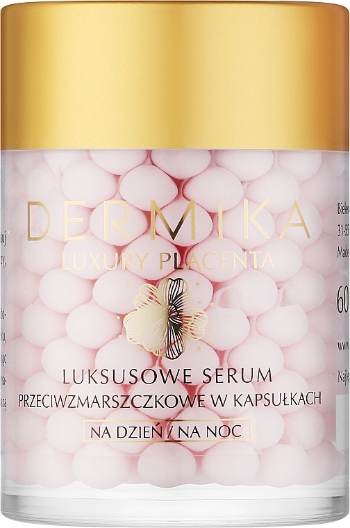 Day & Night Anti-Wrinkle Serum in Capsules - Dermika Luxury Placenta — photo N1
