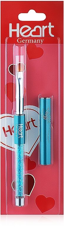 Gel Brush, turquoise - Heart Germany — photo N2