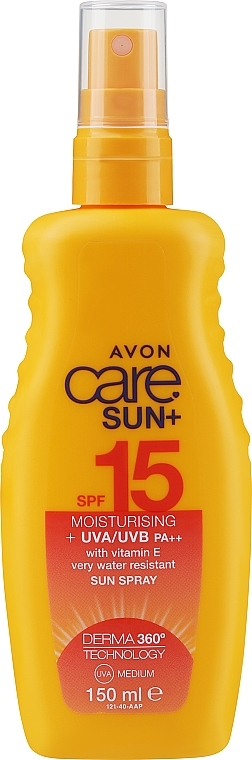 Moisturizing Sunscreen Lotion Spray SPF15 - Avon — photo N1