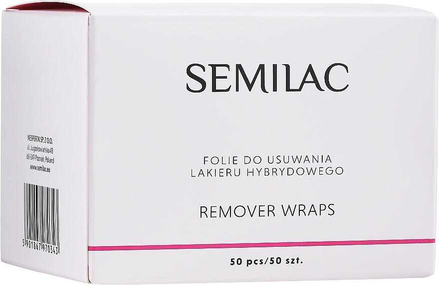 Nail Polish Remover Foil - Semilac Remover Wraps — photo N5