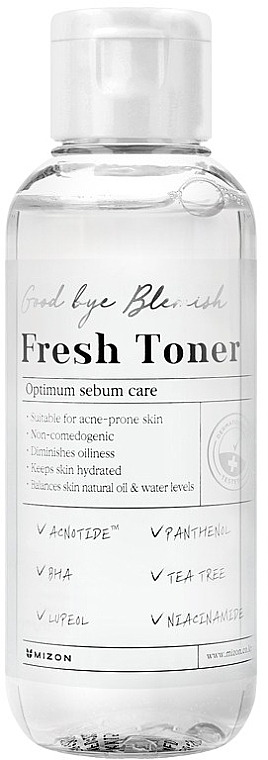 Peptide Face Toner for Problem Skin - Mizon Good Bye Blemish Fresh Toner — photo N1