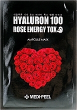 Detox Mask with Rose Extract - Medi Peel Hyaluron 100 Rose Energy Tox — photo N1