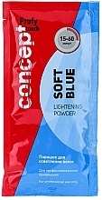 Fragrances, Perfumes, Cosmetics Bleaching Powder - Concept Pro Soft Touch Soft Blue Lightening Powder