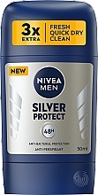 Men Deodorant Antiperspirant Stick 'Silver Protection' - Nivea Men Silver Protect 48H Antiperspirant Stick — photo N1