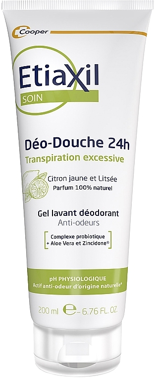 Deodorant Probiotic Shower Gel, citrus - Etiaxil Care Deo-Douche Protection 24H Deodorant — photo N1