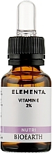 Fragrances, Perfumes, Cosmetics Nourishing Serum - Bioearth Elementa Nutri Vitamin E 2%