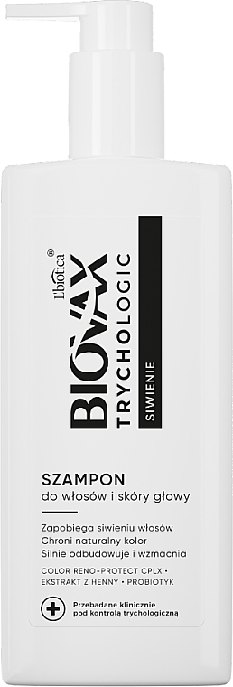 Grey Hair Shampoo - L'biotica Biovax Trichologic Shampoo — photo N1