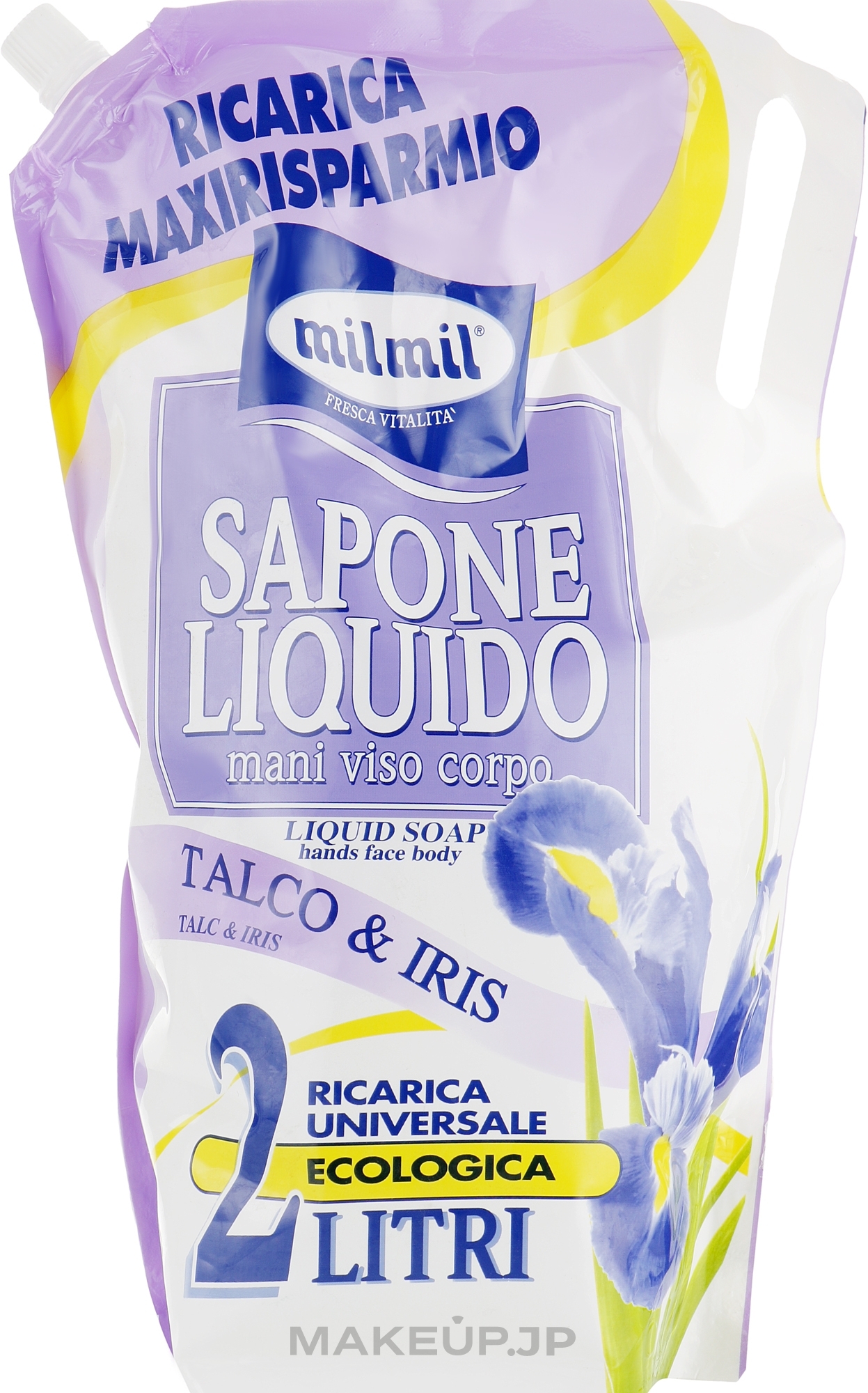 Liquid Face, Hand & Body Soap 'Talc & Iris' - Mil Mil — photo 2000 ml